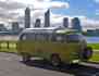 Ethel in front of Perth CBD
