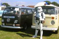 Warning - this bus is protected by the Imperial Forces Southsea battalion of stormtroopers