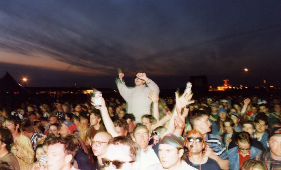 It's party time - the crowd rocks out to Mr C, BB '93