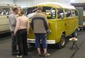 People checking out Ethel's travelling adventures