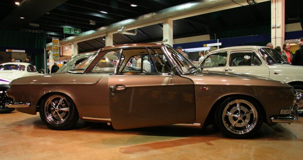 Shiny metallic tan Ghia