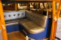 Lurid bus interior