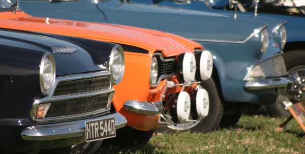 Old-skool car line-up